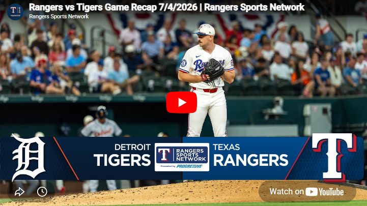 Rangers vs Tigers baseball recap highlights pitching moment.