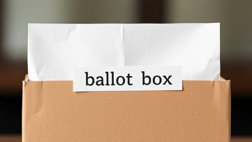 Ballot box for Texas elections 2025, capturing Texas politics news.