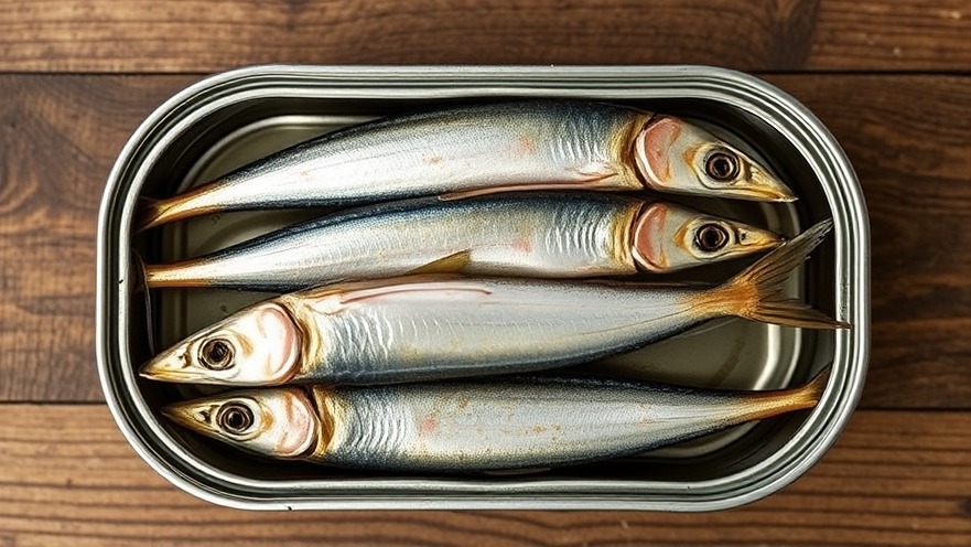 Canned sardines promote nutritional health for seniors' wellness.