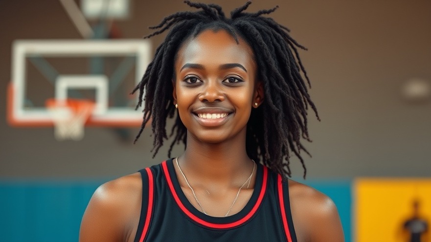 Tall black female basketball player Shey showcasing NBA highlights.