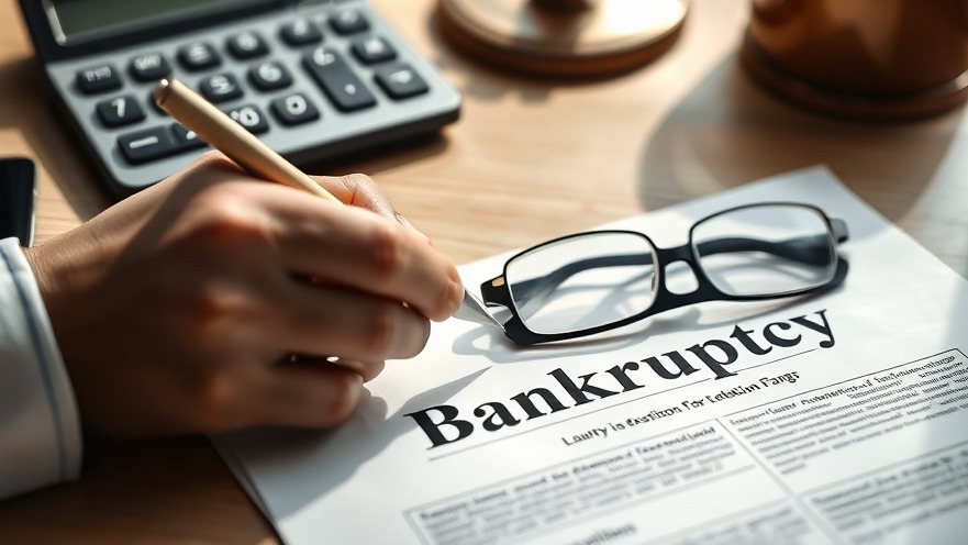 Close-up of a bankruptcy petition form, highlighting small business challenges in Dallas.