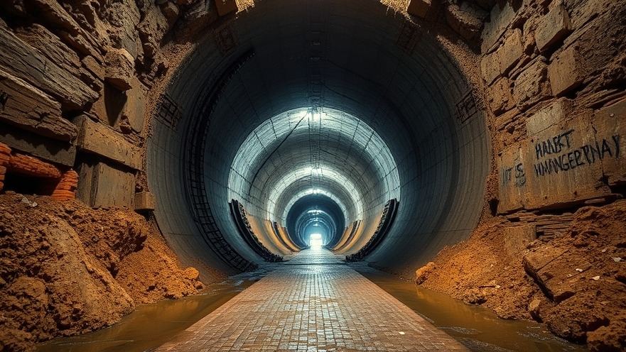 Massive underground drainage tunnel for Houston flooding solutions.