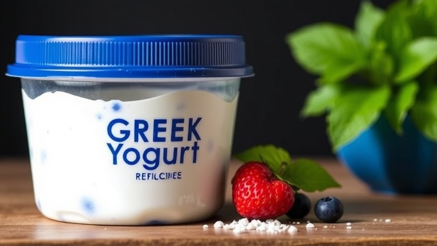 Greek yogurt, a key component of the longevity diet for healthy aging tips.