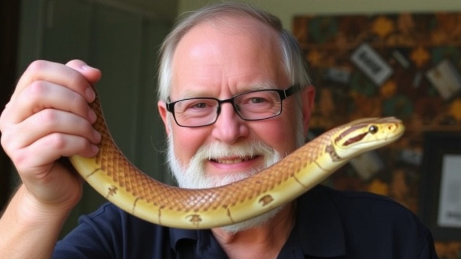 Ben Renick, renowned snake breeder, entwined in a murder mystery of marriage betrayal.