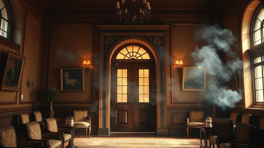 Smoke escaping courtroom door, linked to Bexar County Justice Center marijuana laws.