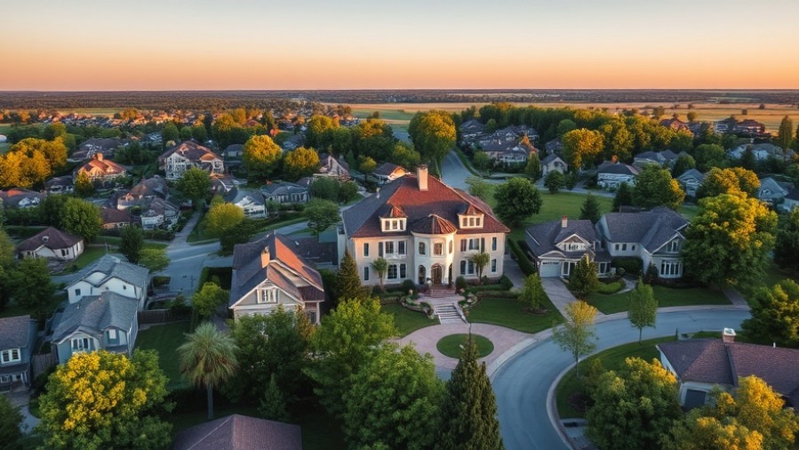 Aerial view of a prestigious neighborhood showcasing Austin real estate trends.