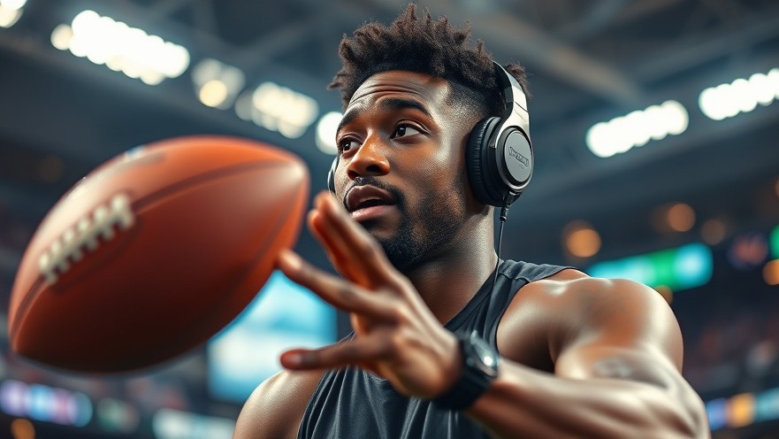 NFL player catching football in stadium, a reminder of sports community tragedy.
