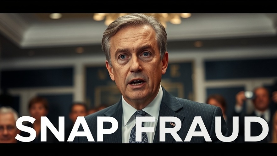 Middle-aged man discussing SNAP benefits at a press conference on food assistance issues.