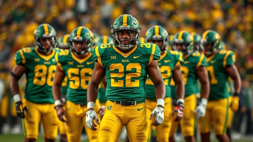 Oregon Ducks football team showcasing skills; college football teams 2025 insights.
