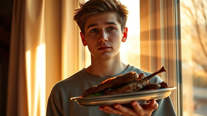 Young adult savoring healthy eating routines at home, embracing a nutrition lifestyle.