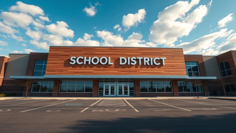 Fort Worth ISD modern school entrance, showcasing Texas educational reform.