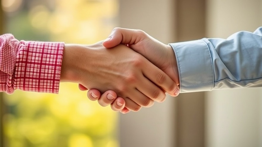 Hands shaking, symbolizing healthy lifestyle habits and community support for fitness and nutrition.