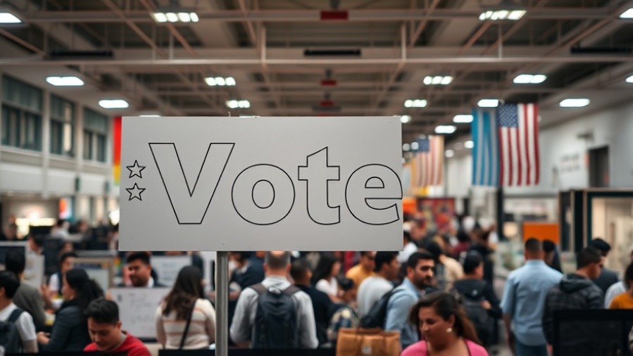 Photorealistic 'Vote' sign highlighting the impact of property tax rate on education funding.