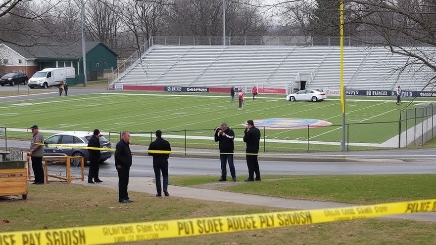 New Caney safety concerns at a crime scene outside a local football field.