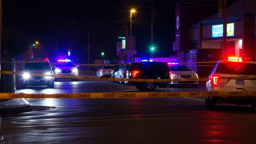 A crime scene highlighting the impact of youth violence and rising crime rates.