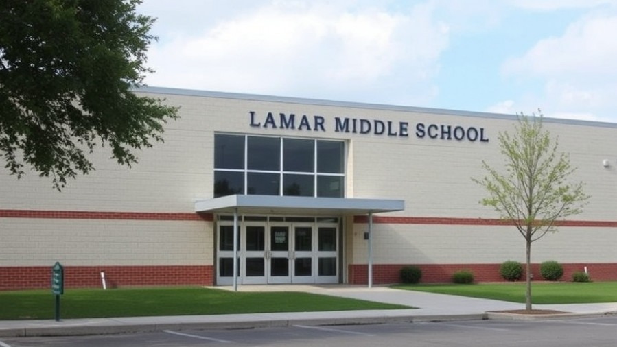 Lamar Middle School promoting vaccination against whooping cough outbreak with Austin Public Health.