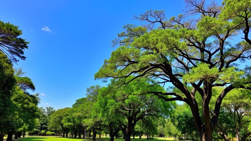 Lush tree-lined park in Austin showcasing local news in Austin's vibrant community.