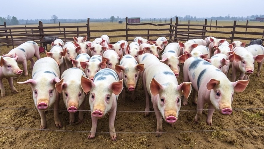 Pigs in a corral, highlighting animal welfare and farm animal rescue efforts by SQSPCA.