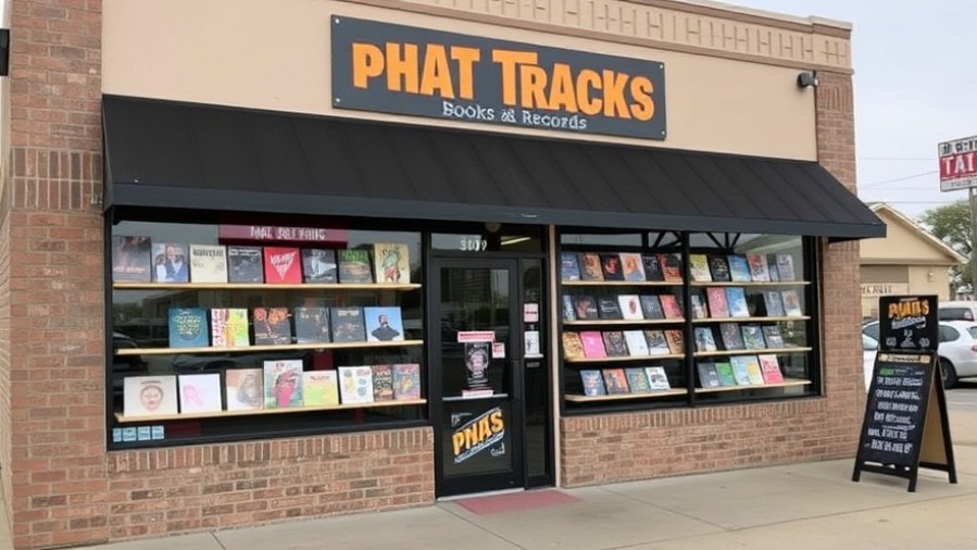 Phat Tracks events in Cedar Park community promoting local music and physical media revival.