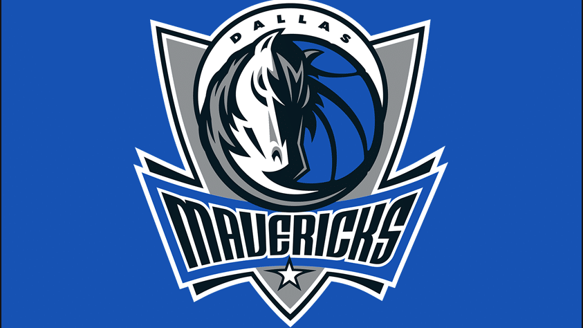 Dallas news overlay with city hall and basketball logo.