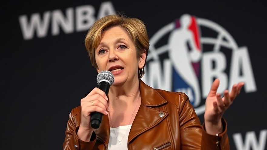 Middle-aged woman addresses media on Caitlin Clark controversy, WNBA issues.