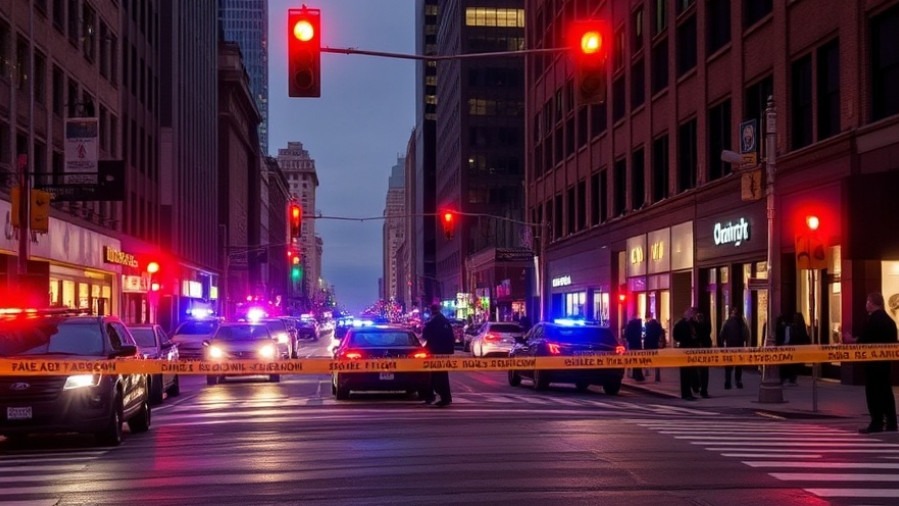 Crime scene downtown highlighting San Antonio local news and community crime.