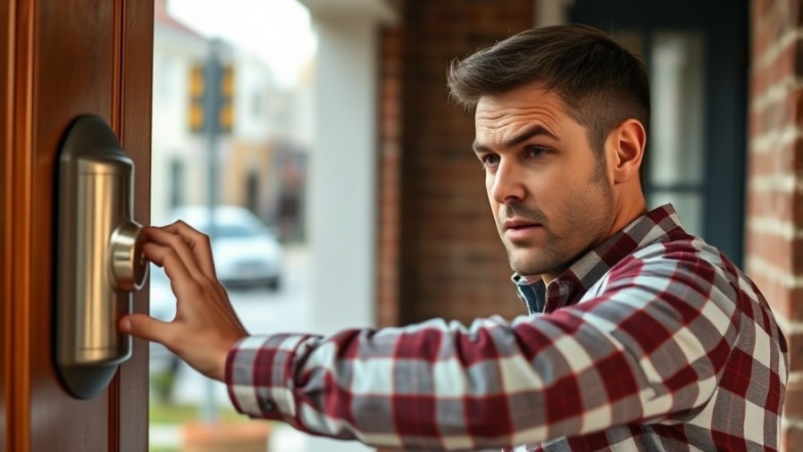 Man pressing doorbell highlights Amazon Ring privacy concerns and AI surveillance issues.