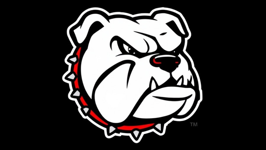 Georgia Bulldogs logo symbolizing defensive strategy and SEC Championship 2023 success.