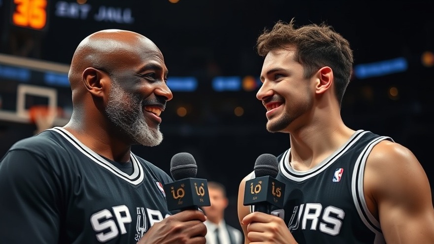 San Antonio sports news: Spurs players share smiles in post-game interview.
