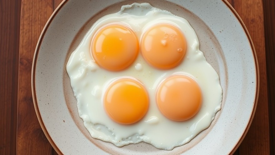 Delicious fried eggs symbolizing balanced nutrition for a healthy lifestyle.