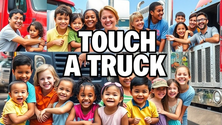 Joyful family fun in Houston at a hands-on 'Touch a Truck' community event.