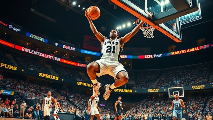 Keldon Johnson of the San Antonio Spurs impressively dunking during an NBA game.