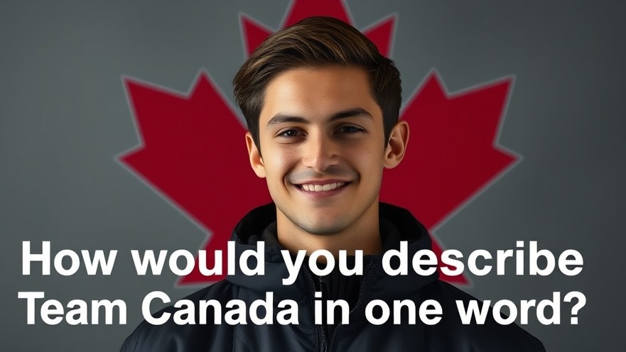 Smiling young man in dark jacket embodies Team Canada hockey culture.
