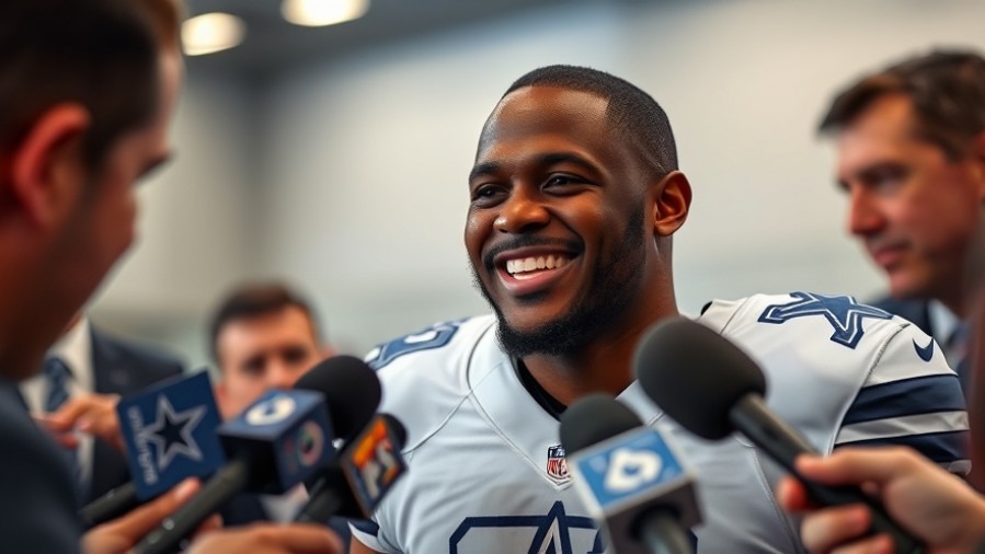 Dallas Cowboys player celebrates, reflecting on NFL emotional wins and team strategy.