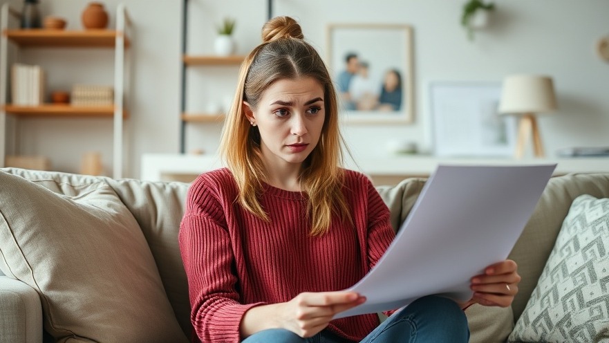 Confused young woman on couch reviewing health and wellness budget for immune system boosters.