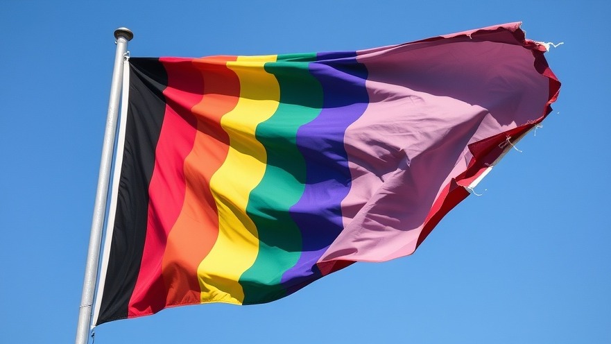 Tattered pride flag symbolizing the ongoing struggle for LGBTQ inclusion in churches.
