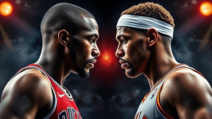 Dynamic NBA showdown poster highlighting Orlando Magic and Philadelphia 76ers players.