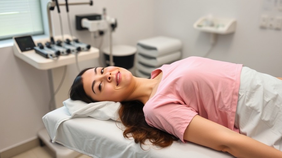 A woman on a doctor's table highlighting patient safety in cosmetic surgery.