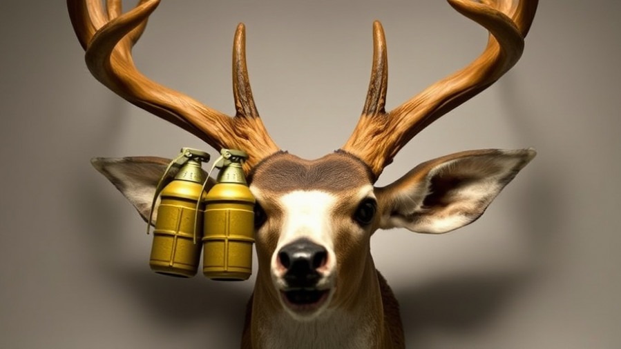 Dime Box explosive incident: hand grenades concealed in a taxidermied deer head.