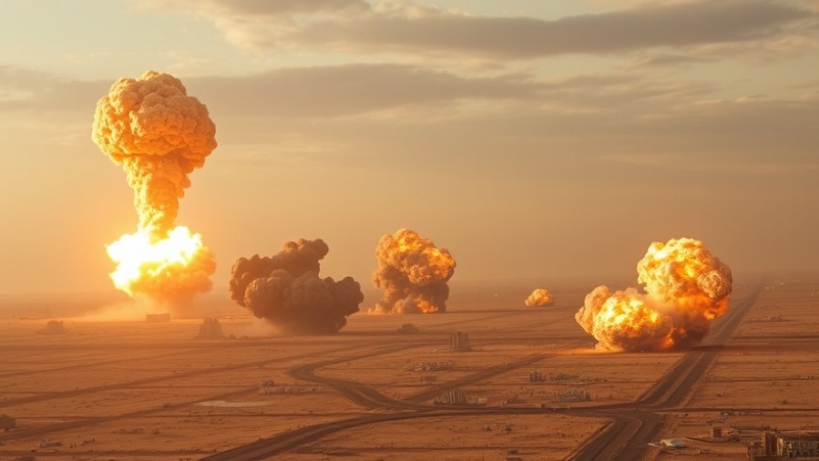 Explosions on the horizon illustrating Boko Haram violence and its humanitarian implications.