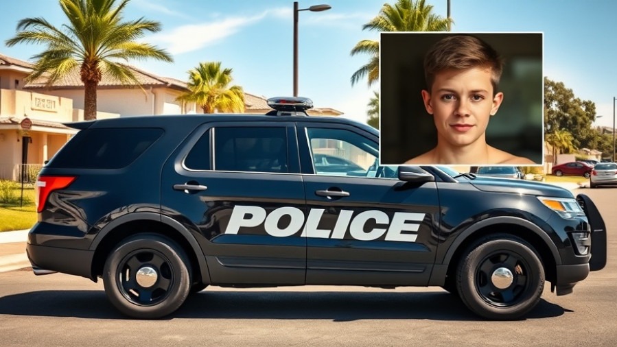 Police SUV on sunny street highlights Florida home burglaries trend.