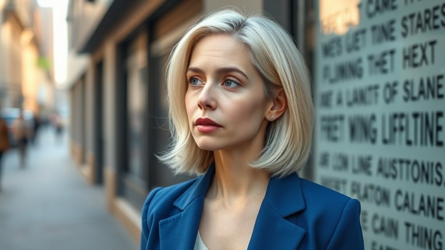 Photorealistic image of Abigail Spanberger, reflecting on Virginia election results.