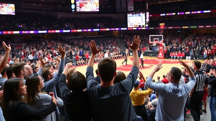 Cheering fans in the basketball arena during San Antonio Spurs highlights.