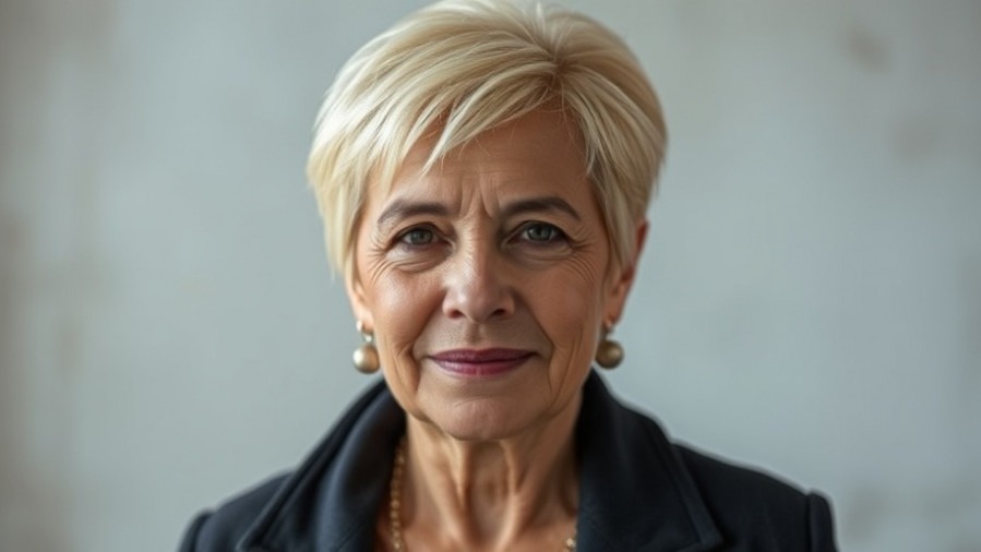 Middle-aged Hispanic woman raises awareness on domestic violence, emphasizing community support.