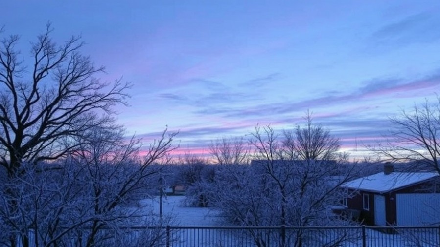 Icy freeze in San Antonio highlighting the freeze warning and fire risk.