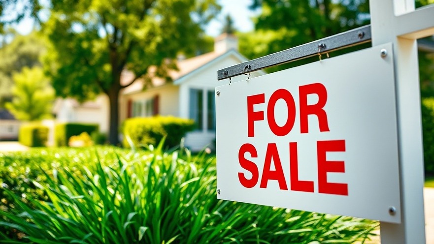 Close-up of a 'For Sale' sign in vibrant Houston neighborhood, showcasing real estate trends.