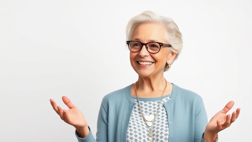Confident older woman sharing mindfulness routines and sleep tips for stress relief.