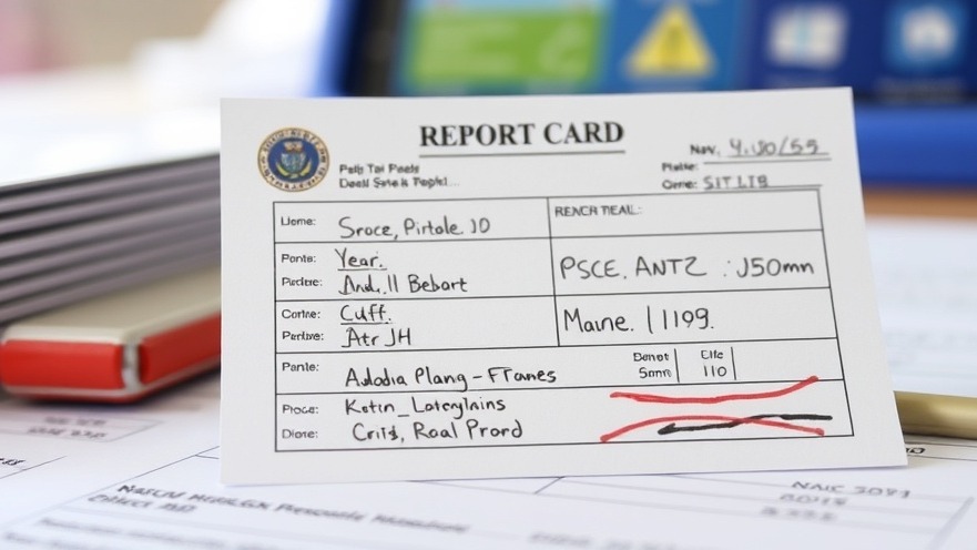 A school report card highlighting academic performance in Austin local news.