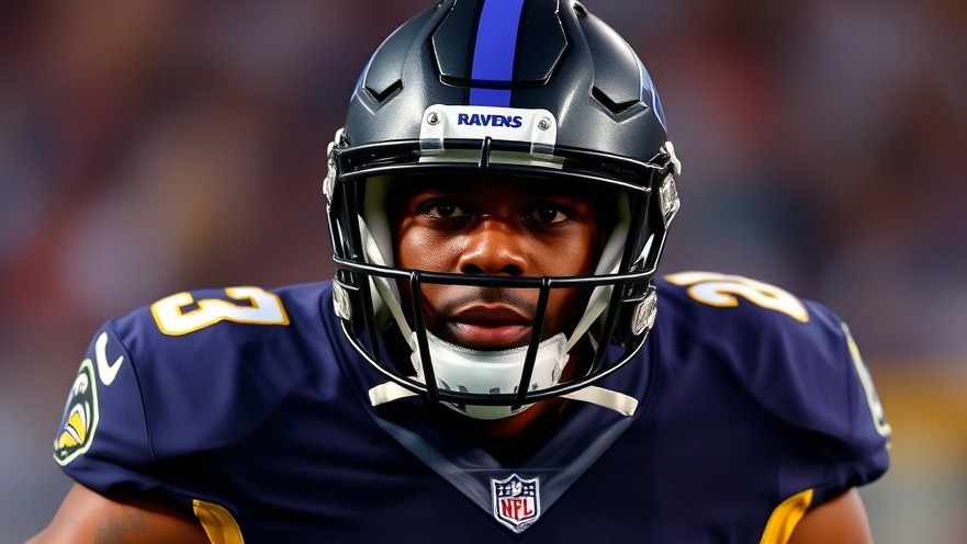 Baltimore Ravens defense player showcasing team strategy in NFL trades.