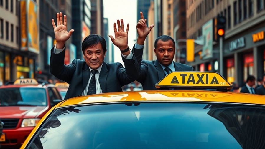 Jackie Chan and Chris Tucker express nervousness in bustling city; Hollywood nostalgia trends.
